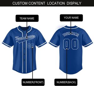 Camiseta de Béisbol Personalizada, Uniforme de Equipo Sublimado, con Botones, Secado Rápido, Absorbe la Humedad, Fabricante de Ropa Deportiva al por Mayor OEM - Product Image 5