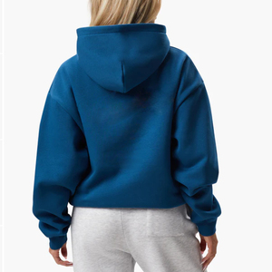 Custom Women Oversized <b>Fleece</b> <b>Hoodie</b> Long Cotton Pullover Sweatshirt, Plus-Size Streetwear <b>Hoodies</b> with Oem Service New Design - Product Image 4