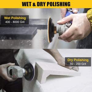 Venta de Hote, herramientas de molienda de 4 pulgadas, uso húmedo en seco, piedra de granito, mármol, diamante, almohadilla de pulido de granito - Product Image 6