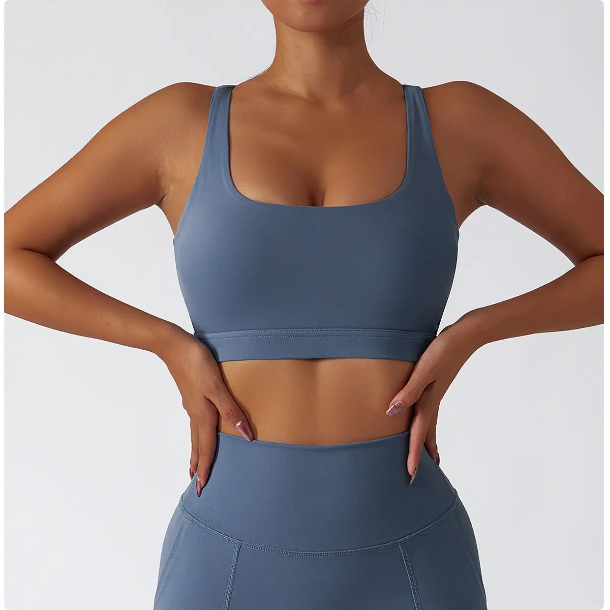 Prodotti in tessuto ecologico sostenibile riciclato Set da Yoga abbigliamento da palestra per donna abbigliamento sportivo abbigliamento sportivo per allenamento