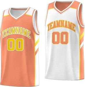 Camiseta de Baloncesto Sublimada Personalizada, Cuello en V, Sin Mangas, Malla Transpirable, Unisex, Verde y Blanca, Nombre del Equipo 00, Ropa Deportiva de Poliéster - Product Image 3