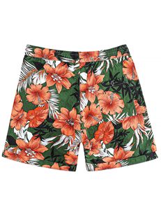 Pantalones cortos para hombre con estampado floral, cintura elástica, cordón, playa tropical, vacaciones de verano, coloridos, ligeros, para hombre, verano - Product Image 6