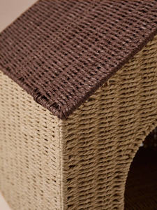 Cute Handmade Seagrass House Shape Kid <b>Basket</b> Eco Friendly <b>Toy</b> Storage <b>Basket</b> For Baby Room Decor - Product Image 3