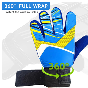 Guantes de portero de fútbol antideslizantes de cuero PU, producto totalmente personalizado con diseño único, de AMAZING INDUSTRIES - Product Image 3