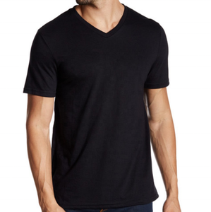 T-shirt en tissu de jersey de coton, t-shirt homme, t-shirt uni en coton blanc avec logo personnalisé pour hommes - Product Image 5