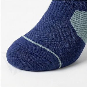 Crew <b>Socks</b> Solid Blue Breathable Polyester Spandex <b>Running</b> <b>Socks</b> for Adults Spring Season Athletic Wear - Product Image 6