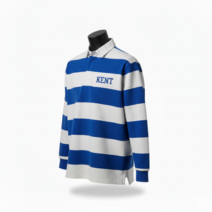 Polo de rugby 100 % coton molletonné uni à manches longues, léger et respirant, 330 GSM, pour homme, avec logo brodé personnalisé, OEM, vente chaude - Product Image 6