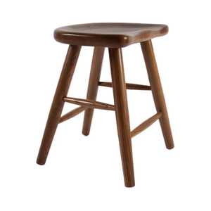 Stackable Square Solid Wood <b>Stool</b> Set Modern Walnut Finish <b>Dining</b> <b>Stool</b> Space Saving Kitchen Seating Nesting Wooden <b>Stool</b> Chair - Product Image 2
