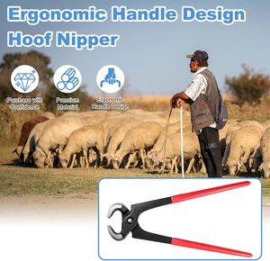 Cortauñas de 10 pulgadas, herramienta de herrador, tijeras para recortar pezuñas de cabras, caballos, burros, vacas y otros animales - Product Image 2
