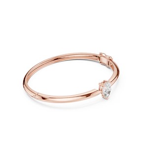 ZISMA Pear Diamond Rose <b>Gold</b> 9K 10K 14K 18K <b>Solid</b> Lab Grown CVD VVS DEF Teardrop Solitaire Cuff Bracelets Women - Product Image 2