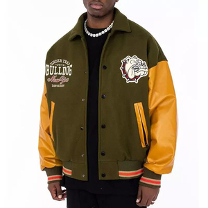 Vestes de baseball universitaires à manches longues personnalisées, dernières tendances, vestes unies, vêtements tendance, vestes d'hiver, vestes Letterman en gros - Product Image 1