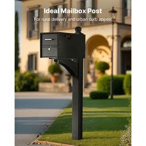 Supporto per Cassetta Postale in Alluminio Resistente 56 X 4 X 4 Pollici, Staffa Universale con Montaggio a Terra per Uso Domestico - Product Image 2