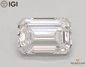 Selección de Alta Joyería, Diamante Cultivado en Laboratorio CVD, Corte Esmeralda, Color E, Claridad VVS1, 0.51 Quilates, con Certificado IGI - Product Image 1