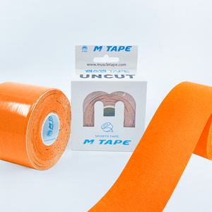 เทปคิเนซิโอเทป M Tape Sports ขนาด 5 ซม. x 5 ม. แบบไม่ตัด ผ้าฝ้ายยืดหยุ่น สำหรับกายภาพบำบัดและการเล่นกีฬา - Product Image 1