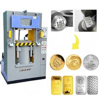 Máquina de prensa hidráulica para acuñar barras de oro acuñación de monedas estampado de logotipos