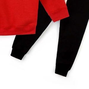 INDEX SPORTSWEAR Conjunto Deportivo Infantil con Estampado de Gato Rojo, Manga Larga, Cuello Redondo, Informal, para Otoño, 100% Algodón - Product Image 3