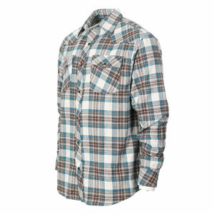Chemises en flanelle à carreaux décontractées les plus vendues, deux poches sur la poitrine, boutonnées, ourlet arrondi, 100 % coton, manches longues, streetwear d'hiver pour hommes - Product Image 3