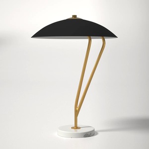 Lámpara de Mesa Clásica de Latón Macizo con Pantalla Plegada, Iluminación Tradicional para el Hogar - Product Image 6