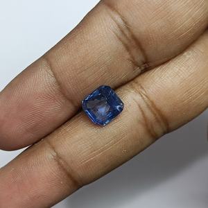 Zafiro azul octogonal natural de 4.01 quilates de Sri Lanka, piedras sueltas para la fabricación de joyas y anillos, tabla Ratti 4.25 BSTN-02 - Product Image 1