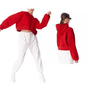 เสื้อฮู้ดโยคะผ้าฝ้ายแบบครอปสำหรับผู้หญิงสั่งทำขายส่ง พร้อมเชือกผูก ปรับไหล่ตกได้ ชุดเสื้อฮู้ดผ้าฟลีซสำหรับออกกำลังกายและเล่นกีฬา - Product Image 1