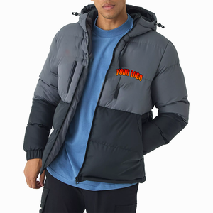 Chaqueta Acolchada para Hombre, Larga, con Capucha, Cortavientos, Impermeable, Transpirable, para Invierno, con Revestimiento 100% Poliéster - Product Image 1