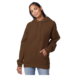 Sudadera con Capucha Lisa Marrón para Hombre, Mezcla de Algodón, Estilo Urbano Personalizable - Product Image 5