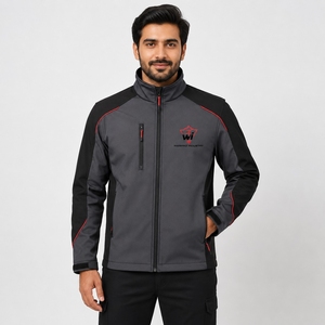 Vêtements d'extérieur respirants haute performance pour la randonnée, vestes softshell pour hommes, mobilité, adaptées aux intempéries, mouvements, vestes softshell pour hommes - Product Image 4