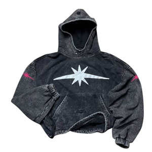 Collection Hiver 2026 – Sweats à Capuche Homme Effet Délavé Personnalisé, Teint Uni, Brodés, en Polaire Épaisse Doublée - Product Image 1