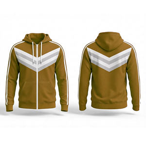 Sudadera con Capucha Premium de Cierre Completo, Mezcla de Algodón y Poliéster, Logotipo Bordado Personalizado para Hombres, Mujeres y Jóvenes, Chaqueta Deportiva con Capucha para Entrenamiento - Product Image 3