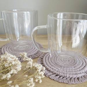 Posavasos de Macramé Estéticos y Modernos, Hechos a Mano, para Decoración del Hogar, Mesa y Regalos - Product Image 5