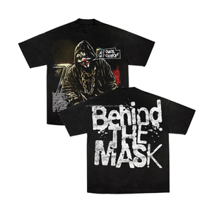 T-shirt pour homme en coton 100% personnalisé, 280 g/m², en molleton français noir, à manches longues, imprimé avec des strass, respirant, taille oversize - Product Image 1