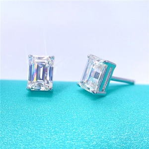 High Demand <b>Moissanite</b> Diamond Stud <b>Earrings</b> for Women Suitable for Casual Wear Office Wear Formal Events Wedding Parties - Product Image 5