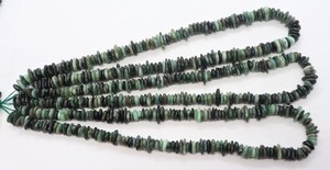 Émeraudes naturelles ombrées, lisses, brutes, en pépites de 7-8 mm, perles brutes ombrées de 16 pouces, magnifiques perles d'émeraude brutes lisses pour la création de bijoux - Product Image 4