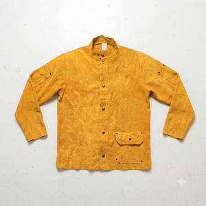 Veste de soudeur en cuir de vachette pleine fleur de haute qualité, résistante, soudée, imperméable, ignifuge, résistante à la chaleur 500C-1000C, pour la sécurité industrielle - Product Image 5