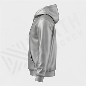 Sweat-shirt à capuche pour homme, broderie de logo personnalisé, effet délavé, streetwear de haute qualité, couleur personnalisée - Product Image 3