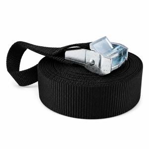 Sangle d'arrimage à boucle à came en polyester certifiée CE 38 mm 450 kg sans crochet pour la sécurisation des charges, camions et remorques, marque Provina - Product Image 5