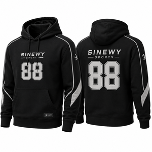 Wholesale ODM Long Sleeves Winter Fashion Outdoor Run Pull Over Add Text and Design Custom Hoodie - Product Image 3