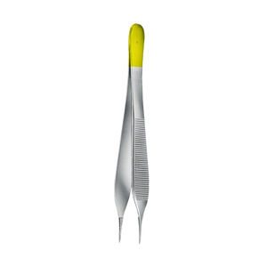 Pinzas Adson de 4.34 Pulgadas con Insertos Rectos de Carburo de Tungsteno, Pinzas Quirúrgicas con Mango Amarillo, Instrumento Médico Clase I - Product Image 3