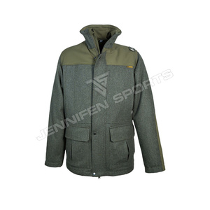 Custom Logo <b>Men's</b> Wool/<b>Soft</b> <b>Shell</b> Fabric <b>Jacket</b> With Multi Pockets Outdoor Tactical <b>Jacket</b> Coat For <b>Men</b> Hunting Clothes <b>Men</b> - Product Image 1
