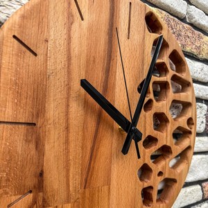 Premium Handmade Durable Wooden Modern <b>Clock</b> Stylish Home Decor for Living Room <b>Bedroom</b> Office by M/S SHAAD HANDICRAFTS - Product Image 4