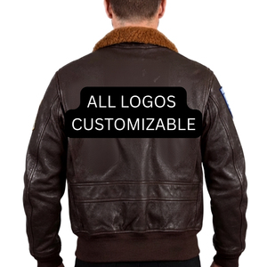 Stylish Solid Plain Dyed Men's Maverick <b>Top</b> <b>Gun</b> Aviator Pilot Leather Hoodie | Tom Cruise <b>Patch</b> Flight Coat HUNAR INDUSTRIES - Product Image 5
