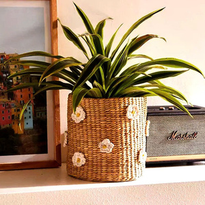 Cesta de Almacenamiento de Jacinto de Agua Daisy con Nuevo Diseño, Cesta de Jacinto al por Mayor en Vietnam - Product Image 3