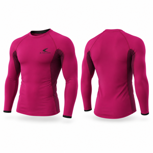 4-way Stretch MMA <b>BJJ</b> OEM <b>Rashguard</b> for Men long Sleeve UPF50+ Quick Dry - Product Image 5