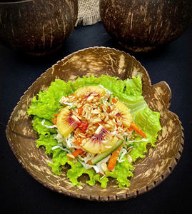 Bol en coque de noix de coco avec incrustation de nacre, bol en coque de noix de coco écologique pour servir les aliments, décoration de table, utilisation de mariage, Vietnam - Product Image 6