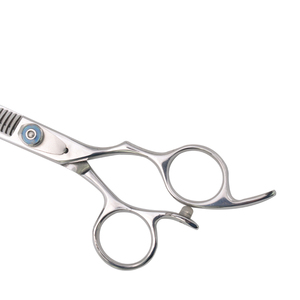 Ciseaux de coiffure professionnels de 6 pouces à double lame pour hommes, outil de beauté avec manche en acier inoxydable - Product Image 6