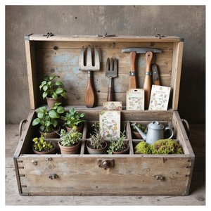 Nouveau design 2027 – Moule en bois pour briques, support de vase à fleurs moderne et unique fait main, moule en bois rustique pour plateau décoratif - Product Image 3