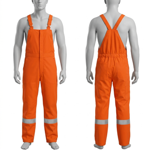 Overol de Trabajo Azul para Hombre, de Algodón, Resistente a la Abrasión, con Tirantes Ajustables, Uniforme - Product Image 6