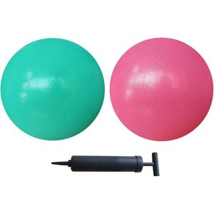 Ballon d'exercice de 9 pouces avec pompe pour Pilates, Yoga et Stabilité du tronc - Pack 1 comprenant 1 ballon et 1 pompe - Pack 2 comprenant 2 ballons - Product Image 4