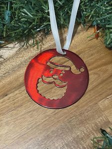 Ornement de Noël artisanal haut de gamme en métal imprimé, à suspendre, pour sapin de Noël, artisanat en métal à suspendre - Product Image 2