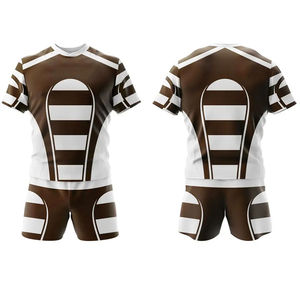 Uniforme de rugby de qualité supérieure, maillot de football américain, polyester respirant, séchage rapide, logo personnalisé, design durable et tendance, unisexe - Product Image 1